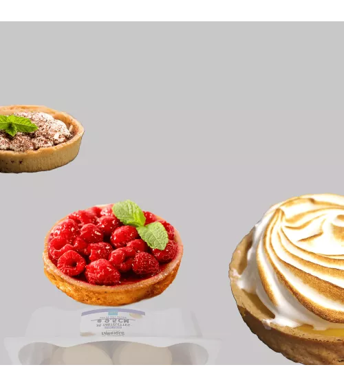 Fonds de tartes Sablés Ø 9.5 cm prêtes à garnir, utilisation avec ou sans cuisson en barquette