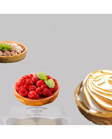 Fonds de tartes Sablés Ø 9.5 cm prêtes à garnir, utilisation avec ou sans cuisson en barquette