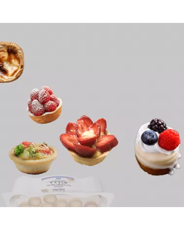 mini tartelettesFonds de tartes Sablés Ø 4.5 cm prêtes à garnir, utilisation avec ou sans cuisson en barquette