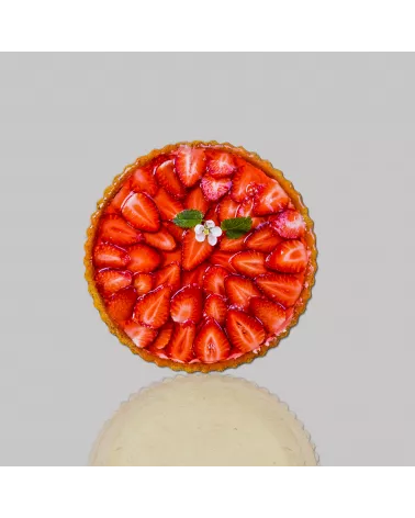 tartes aux Fraises réalisées avec le Fond de Tarte Sablée Ø 22 Cm Spécial Prêtes À Garnir