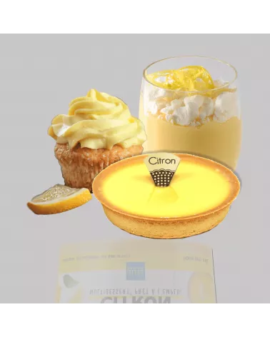 3 desserts confectionnés à partir du Multidessert® Citron,
tarte citron, verrine citron meringué déstructuré, muffin citron.