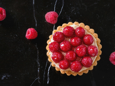 Tartes et tartelettes aux framboises